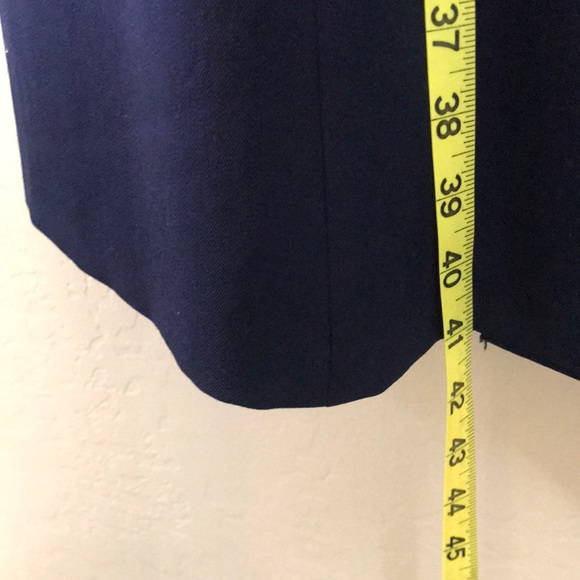 Vintage Liz Claiborne Navy Blue Blazer Coat dress. Size 8, fit like a size 6. - Picture 7 of 7